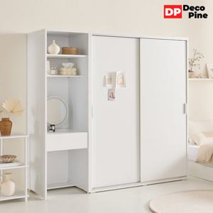 데코파인 리즈 슬라이딩장롱 M세트 옷장 화장대 안방 작은방 신