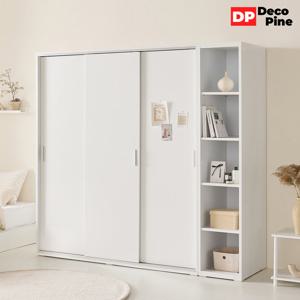 데코파인 리즈 슬라이딩장롱 N세트 옷장 오픈선반장 안방 신혼부