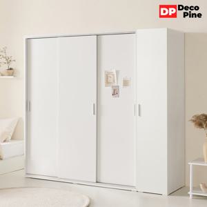 데코파인 리즈 슬라이딩장롱 O세트 옷장 선반장 안방 신혼부부