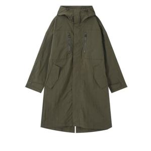 [버커루]남여공용N/P 후드 롱기장 야상 점퍼(B251JP102P)