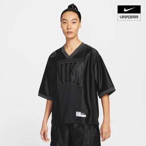 [나이키] 스포츠웨어 스트리트 여성 오버사이즈 반팔 그래픽 저지 HJ0281-010
