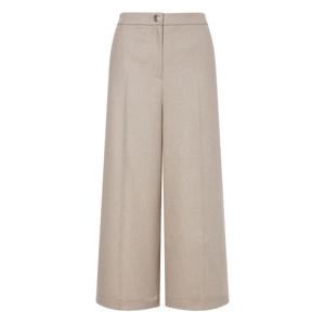 닥스 여성 24FW캐시미어와이드 베이지 멜란지 뒷밴딩 팬츠 DLPA4D004I2