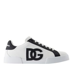 돌체앤가바나 화이트 포트 라이트 로우탑 스니커즈 CS2343AE629