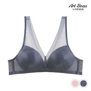 [비너스 아르보] 저중심 메쉬 포인트 풀컵 노와이어 브라 AB컵(SNBRS372)