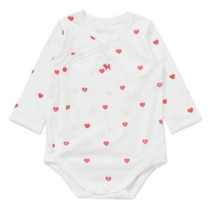 블루독베이비 10 25FW가을신상 (RD) 하트뱀부배내바디슈트 (45A70040040)