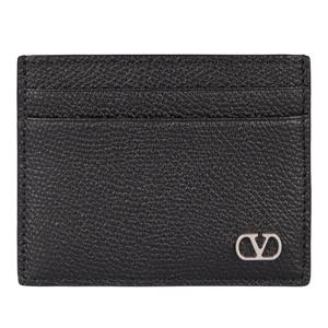 발렌티노 로고 디테일 레더 카드 지갑 YP0AP4UAG 0NO