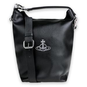 디몬트 비비안웨스트우드 여성 샘 그레인 레더 버킷백(블랙) 4C020001U S000D N403