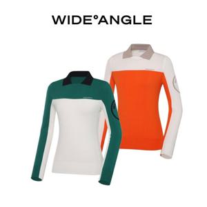 [와이드앵글]CO 컬러 블록 폴로 스웨터 L WWU23K14