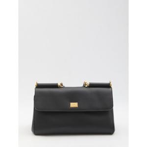 돌체앤가바나 시칠리아 블랙 폴드오버 핸드백 BB7782B7321 8099