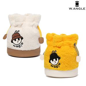 [와이드앵글] WWU22P06 여성 WAGLE 플리스 캐릭터 파우치