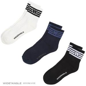 [와이드앵글]  WMU24S02    CO 중목 W 파일 양말 M