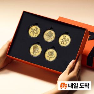 수앤진골드 5복 코인 골드바 세트 24K 순금 1g