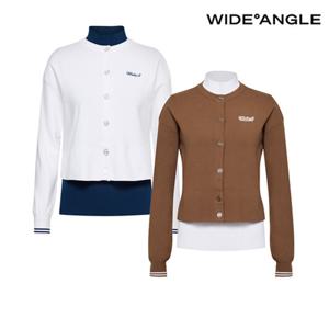 [와이드앵글] WWU25K52 여성 CO 슬리브리스 가디건 2WAY 스웨터