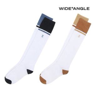 [와이드앵글]  WWU24S06   CO 비대칭 컬러 니삭스L