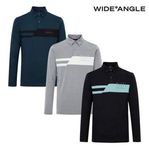 [와이드앵글] WMU25231 남성 TO 배색 보더라인 폴로 티셔츠
