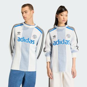 [아디다스오리지널]남여공용 아디컬러 블랙코어 니트 맨투맨 화이트블루 KQ5085