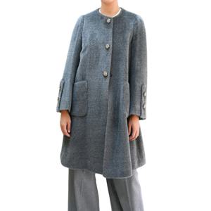 [비꼴리끄(여성)]알파카 울 카라리스 하프코트 B244WH3030