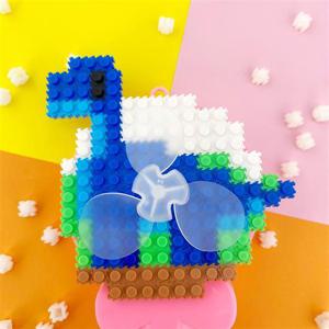 디폼블럭 공룡 손선풍기-브라키오사우루스