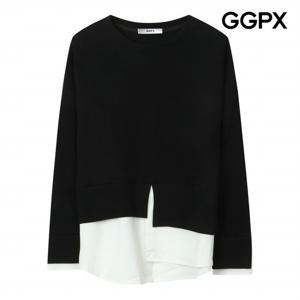 [GGPX] 셔츠 레이어드형 맨투맨 티셔츠 (GP9TS039F)