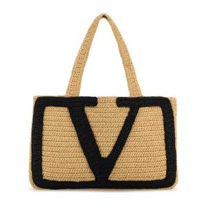 발렌티노 비바 슈퍼스타 라피아 토트 백 7W2B0S10QET EX9