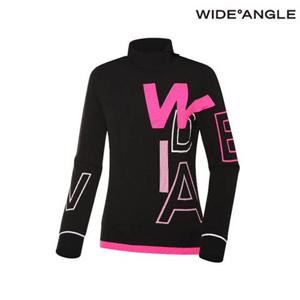 [와이드앵글]   WWW23K13Z1 CO 로고 블럭 풀오버 방풍 스웨터 L (Black)