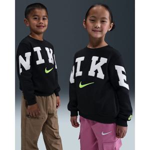 나이키 클럽 FLC 맨투맨 티셔츠 블랙 3-7세 A254SW168P