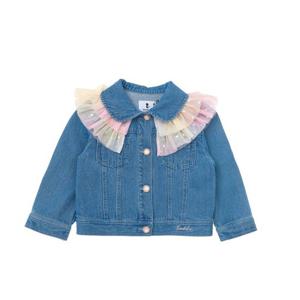 [프렌치캣(정상)]데님 무지개샤장식JK(Q44DCK080)