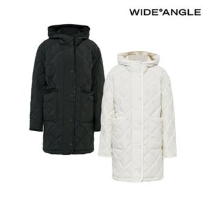 [와이드앵글] WWW25574 여성 CO 다이아 튜브 루즈핏 롱다운