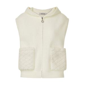 [포커스]포커스 인조 퍼 후드 집업 베스트_VF5W1VT4691