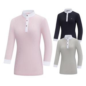 콜핑 여성 하이쿨 슬림효과 등산 7부 카라 티셔츠 2342TK215W