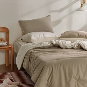 [파르페by알레르망] 파우더 코듀로이 극세사 차렵이불세트 S/SS