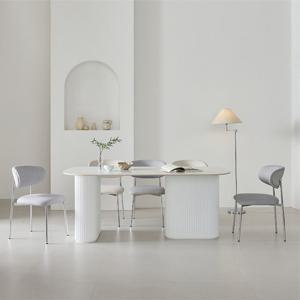 오르다 라운드 고급우레탄도장 템바보드 2000세라믹식탁+의자6개세트 6인8인