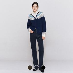 [지오다노] 여성 겨울 기모 스트레이트 일자핏 골지 코듀로이 팬츠 면바지 415965