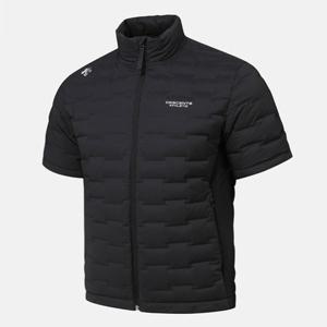 [데상트]데상트 남성 스탠드넥 반팔 다운 자켓 SP421TDJO2BLK0