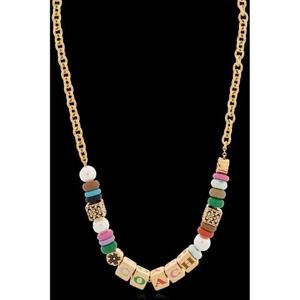 25FW COACH 목걸이 with 컬러풀 appliques 37527569GLD966
