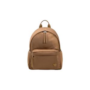 아미 톤온톤 하트 로고 나일론 캔버스 마르셀 백팩 헤이즐넛 ULL705-AW0001-216