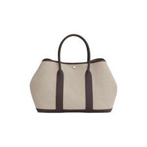 에르메스 가든 파티 36 백 밀리터리 캔버스 네곤다   팔라듐 하드웨어 베통 에벤 H069576CKBR