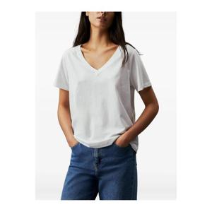 25 FW 캘빈클라인 V넥 반소매 탑 K20K205338YAF TP444656629