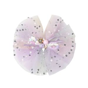 [프렌치캣(정상)]무지개 스팽글 샤 헤어핀 Q55DG5141