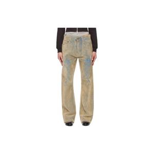 25 FW 아크네 여성 블루 베이지 플로킹 데님 진 261129F069024