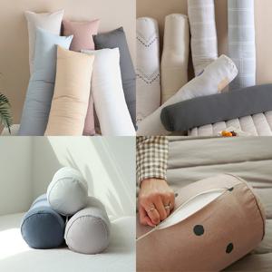 [올리비아데코] 14종중택1 바디필로우 다우니 일자형/허그미 원통형(솜포함)