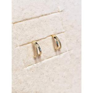 미니골드 14K [THANK YOU] 보니또 미니 밀그레인 귀걸이 EMSM4930