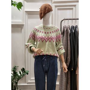 [플라스틱아일랜드] 나그랑소매패턴물티트티  PL4KL263