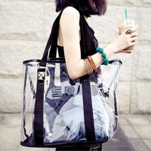 투명 비닐 숄더백 비치가방 여름 물놀이가방 데일리
