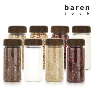 바른락 PET 양념통 350ml(중) 8P (우드 월넛)