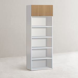 베라 6단800 상부1단 O 수납책장 화이트