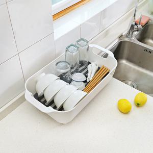 자동 물빠짐 식기건조대(KR_1081)