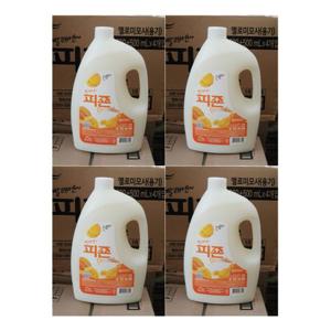 피죤 섬유유연제 옐로우미모사 2.5L+500ml 용기 4개입