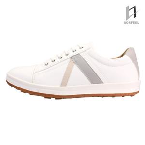 본필 BG908 화이트 남성골프화 스크린골프화 스파이크리스 연습