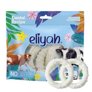 엘리야 덴탈링 강아지 간식 개껌 우유껌 치석제거껌